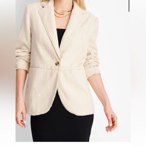 FUTURE COLLECTIVE Women’s  Blazer    Cream.  XS